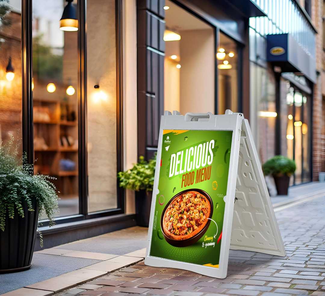 Sandwich Board - White