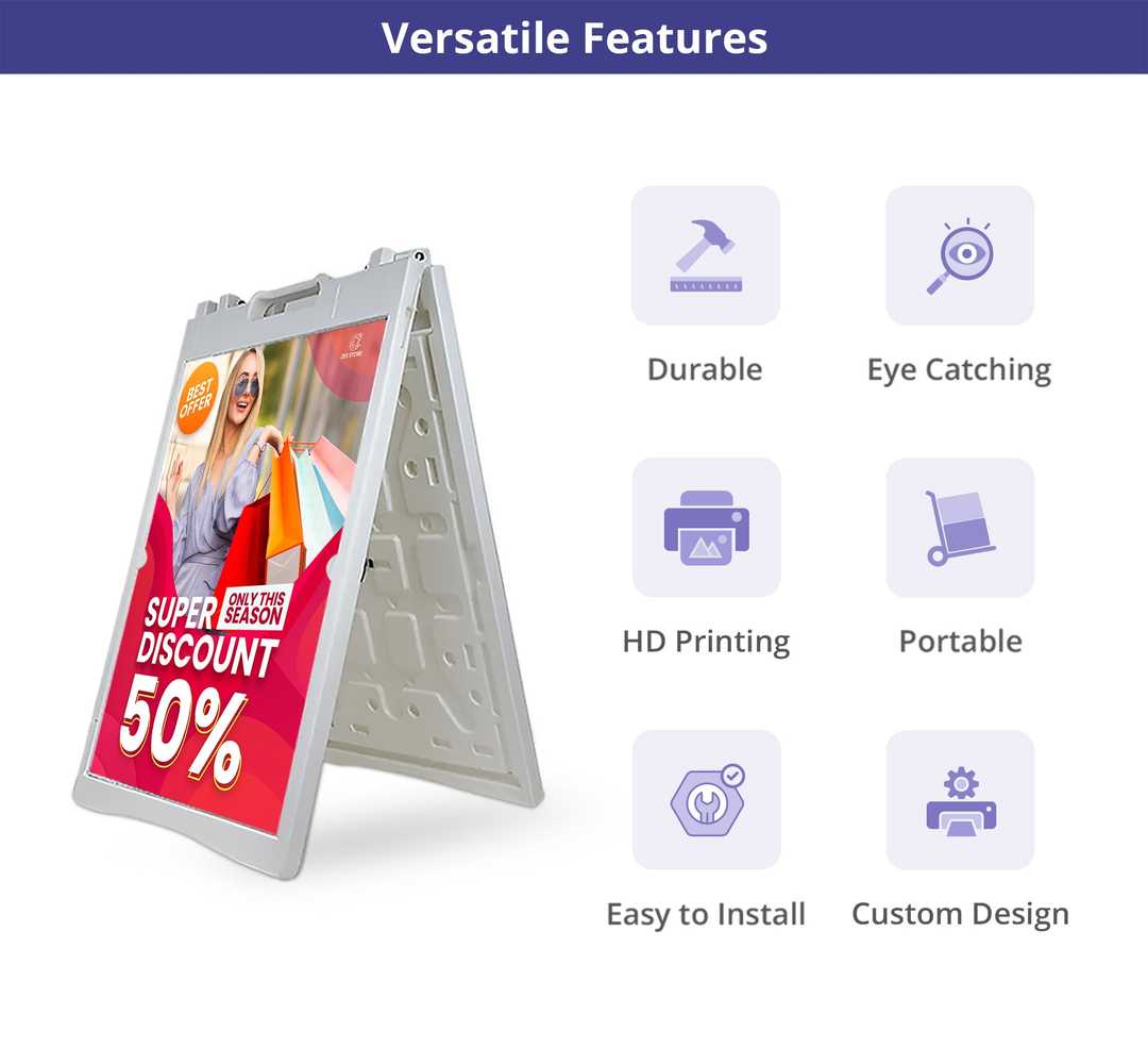 Sandwich Board - White