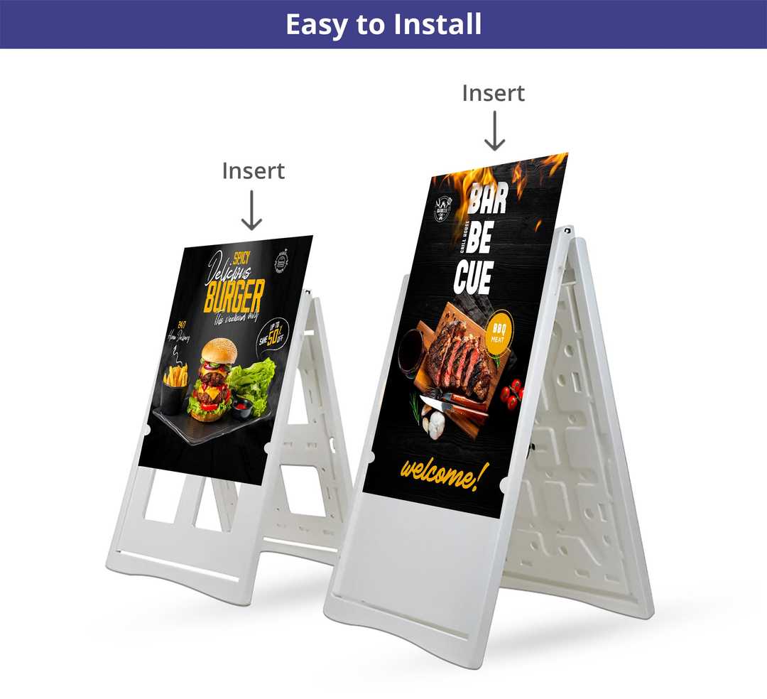 Sandwich Board - White