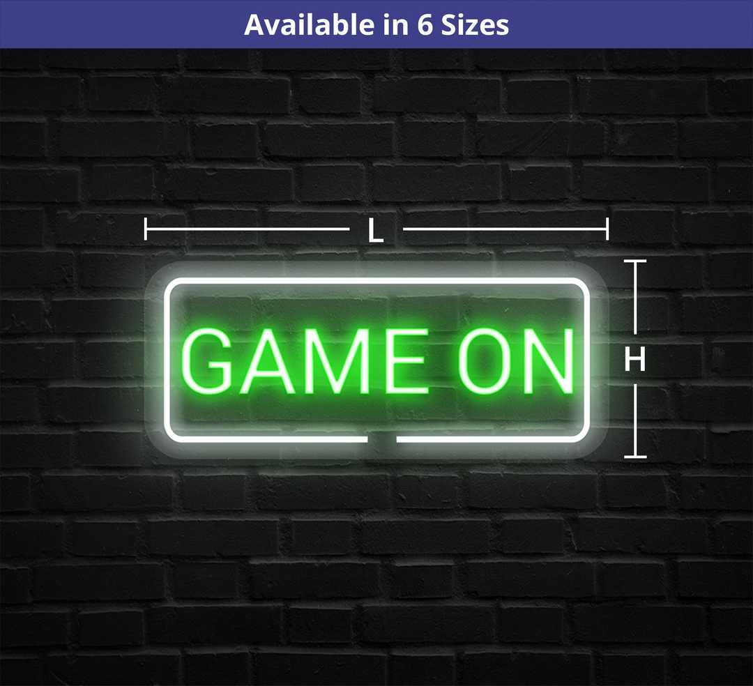 Game On Greeny Neon Sign