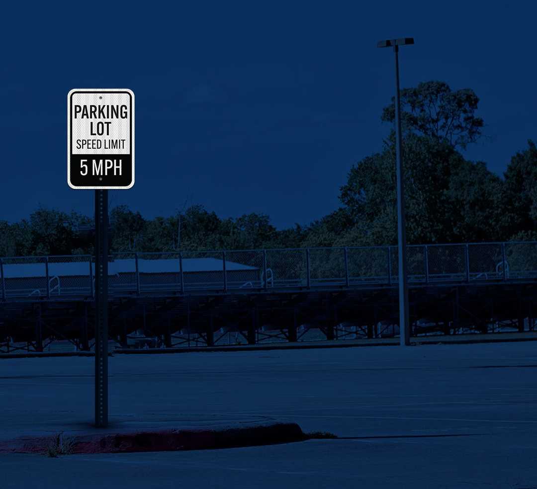 Speed Limit 5 MPH Aluminum Sign (EGR Reflective)