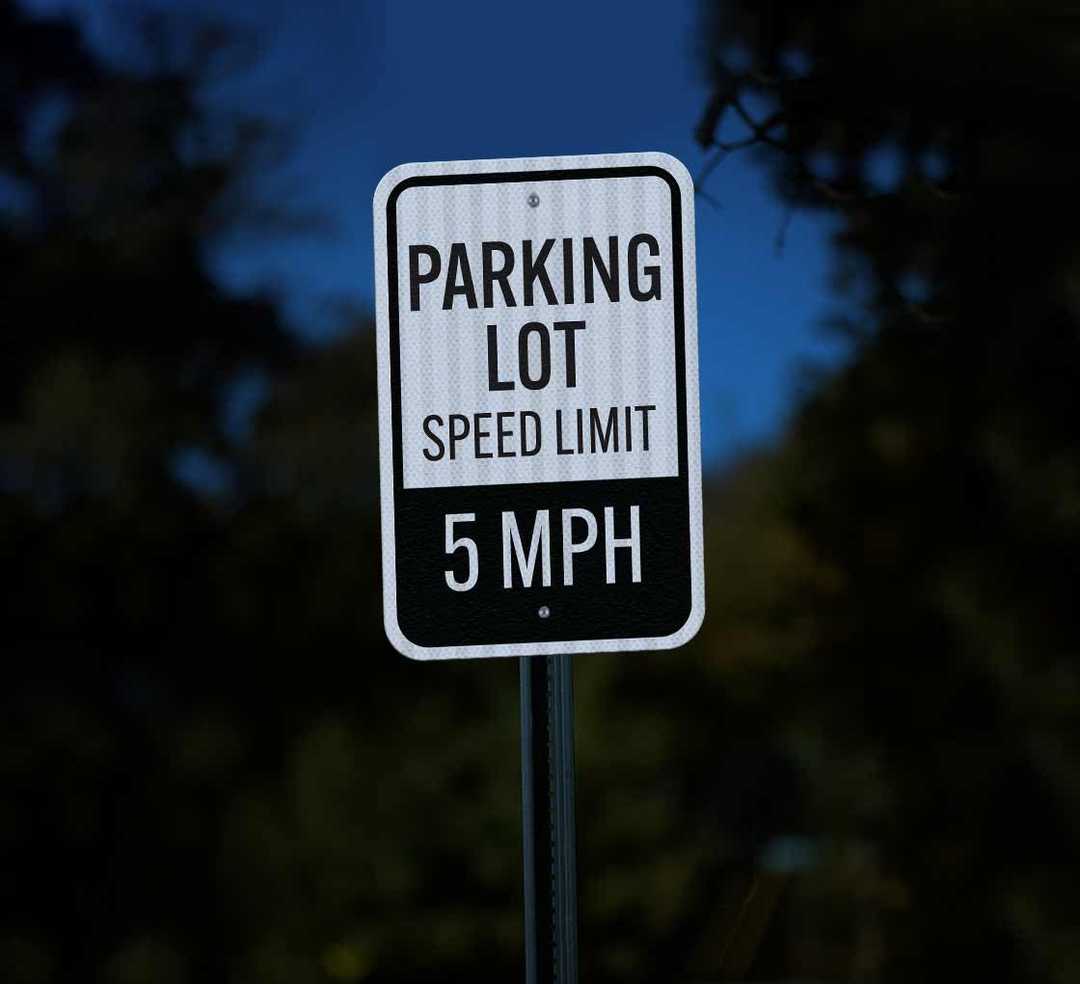 Speed Limit 5 MPH Aluminum Sign (EGR Reflective)