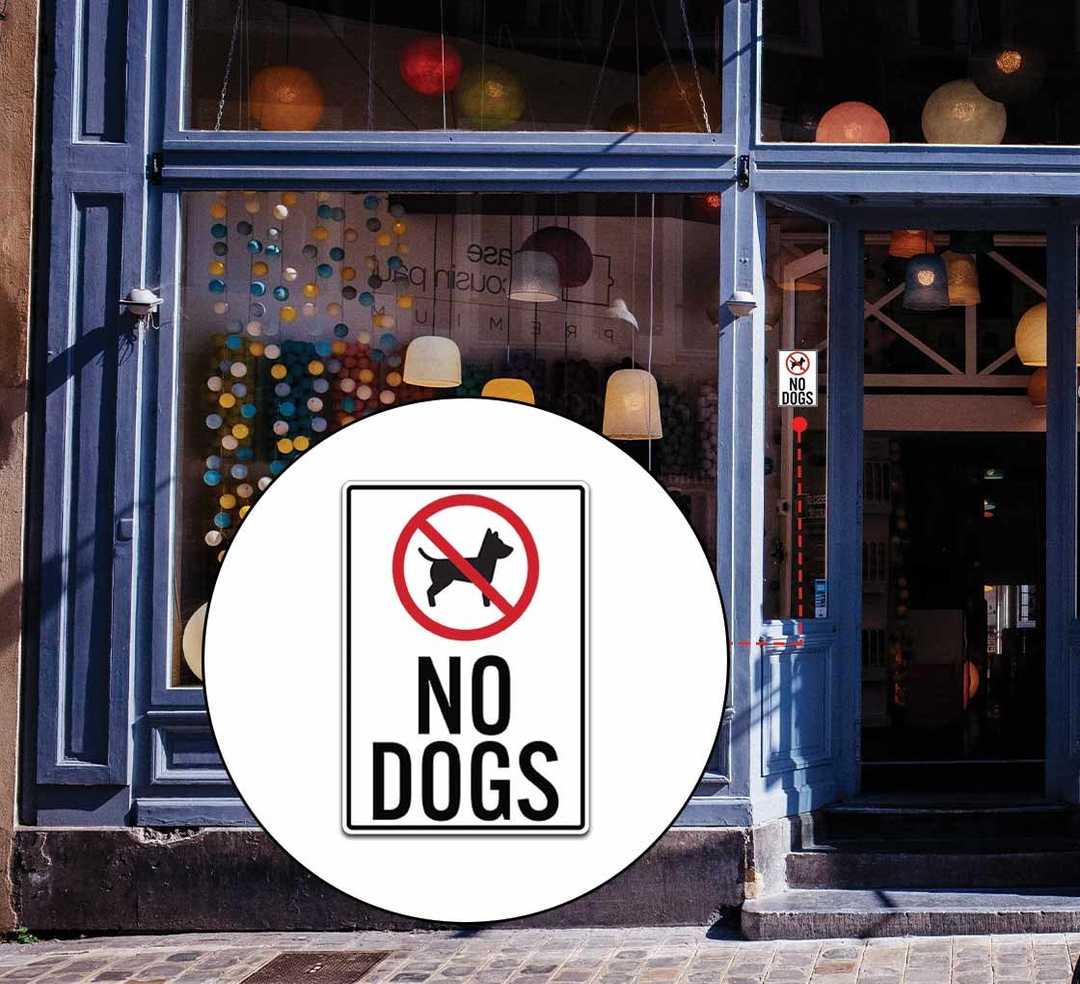 No Dogs Allowed Decal (Non Reflective)