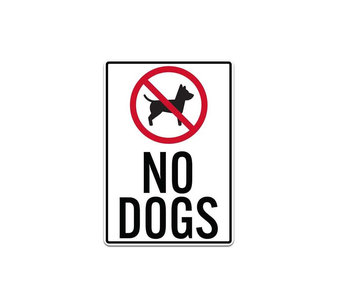No Dogs Allowed Decal (Non Reflective)