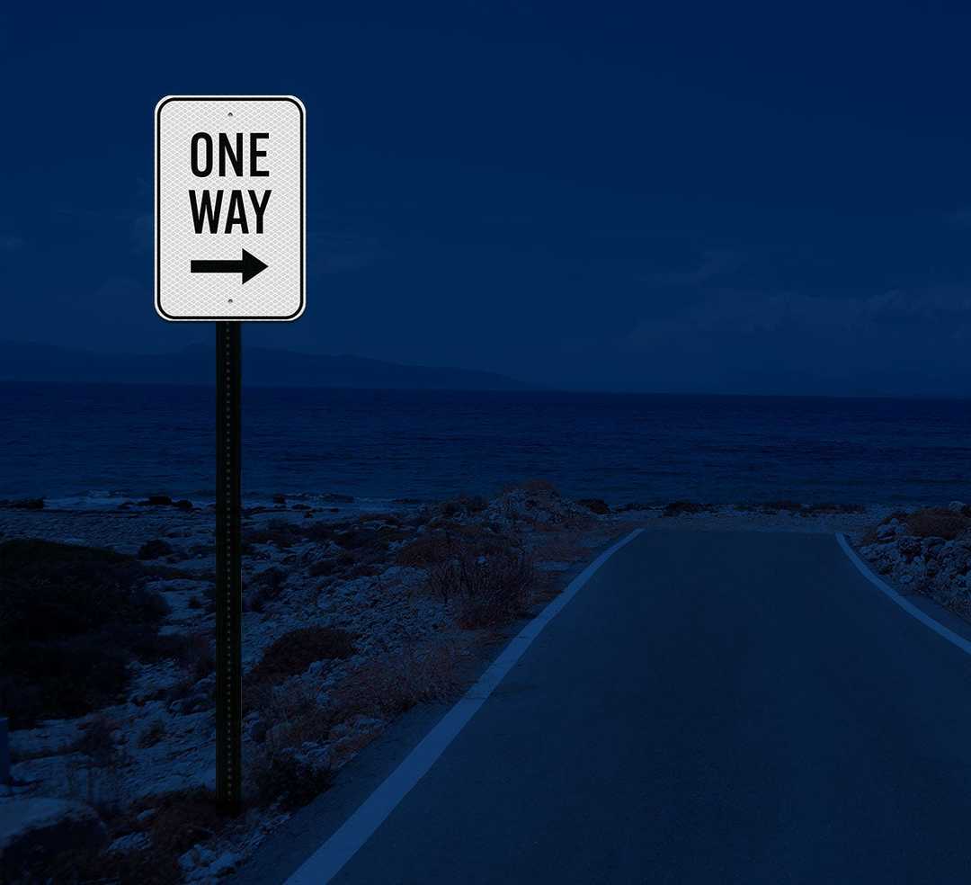 One Way Parking Aluminum Sign (Diamond Reflective)