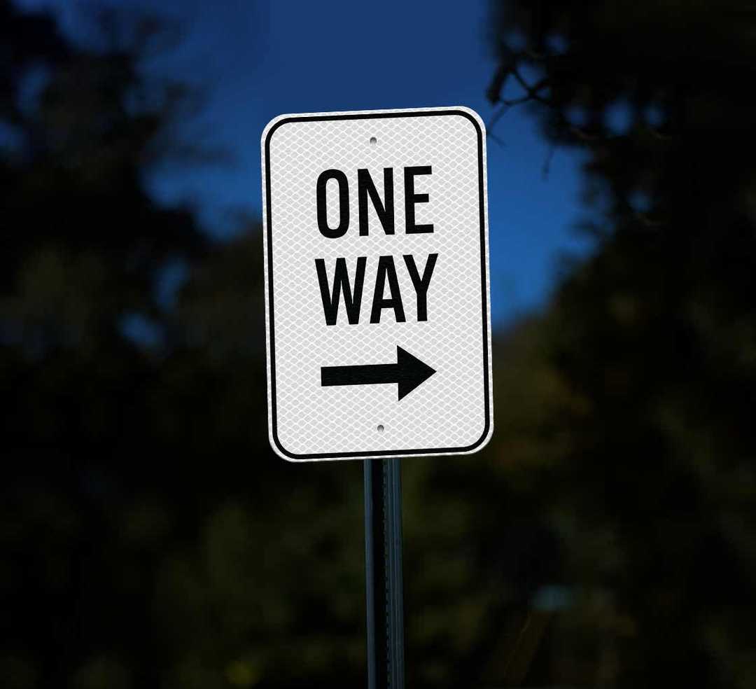 One Way Parking Aluminum Sign (Diamond Reflective)