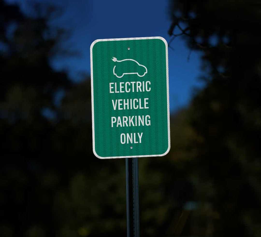 Electric Vehicle Parking Only Aluminum Sign (EGR Reflective)