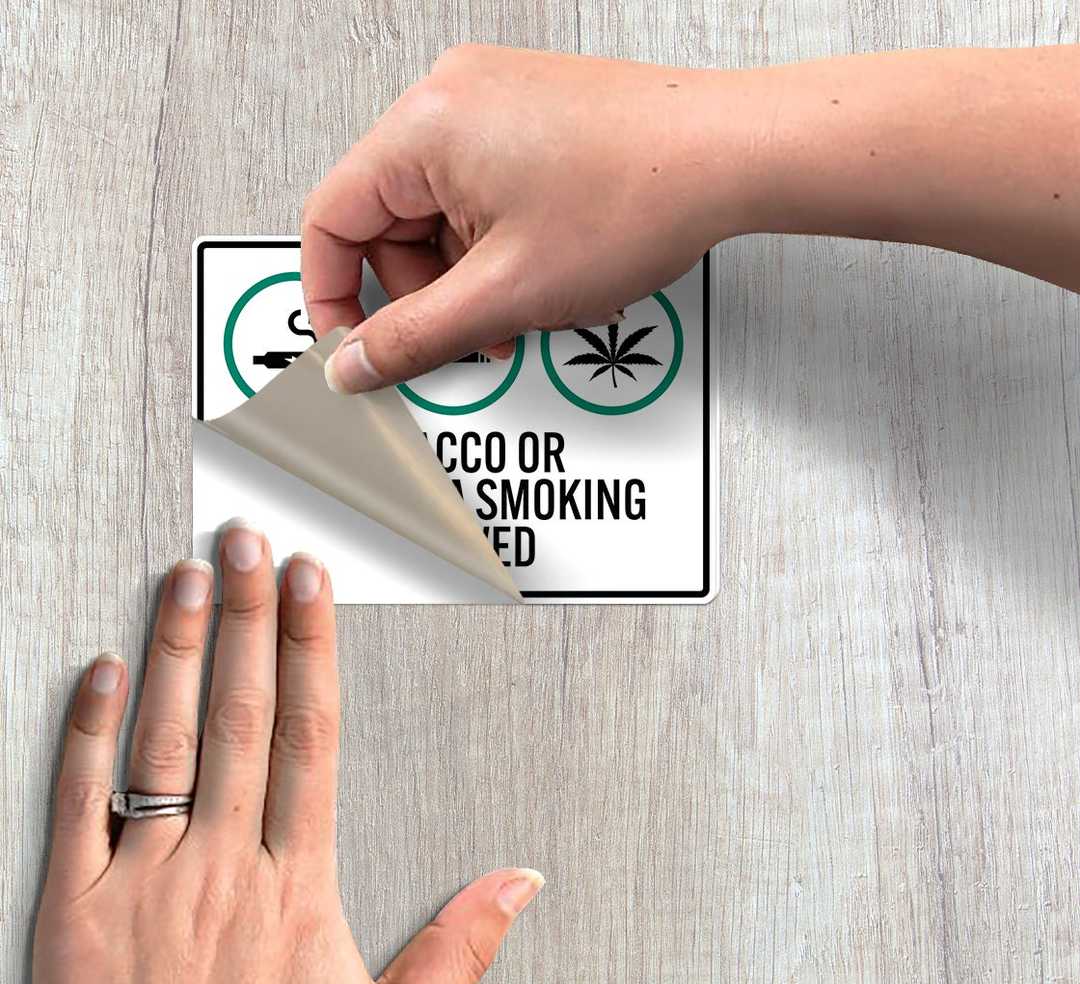 Tobacco Or Marijuana Smoking Allowed Decal (Non Reflective)