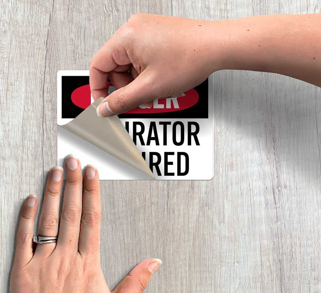 Respirator Required Decal (Non Reflective)