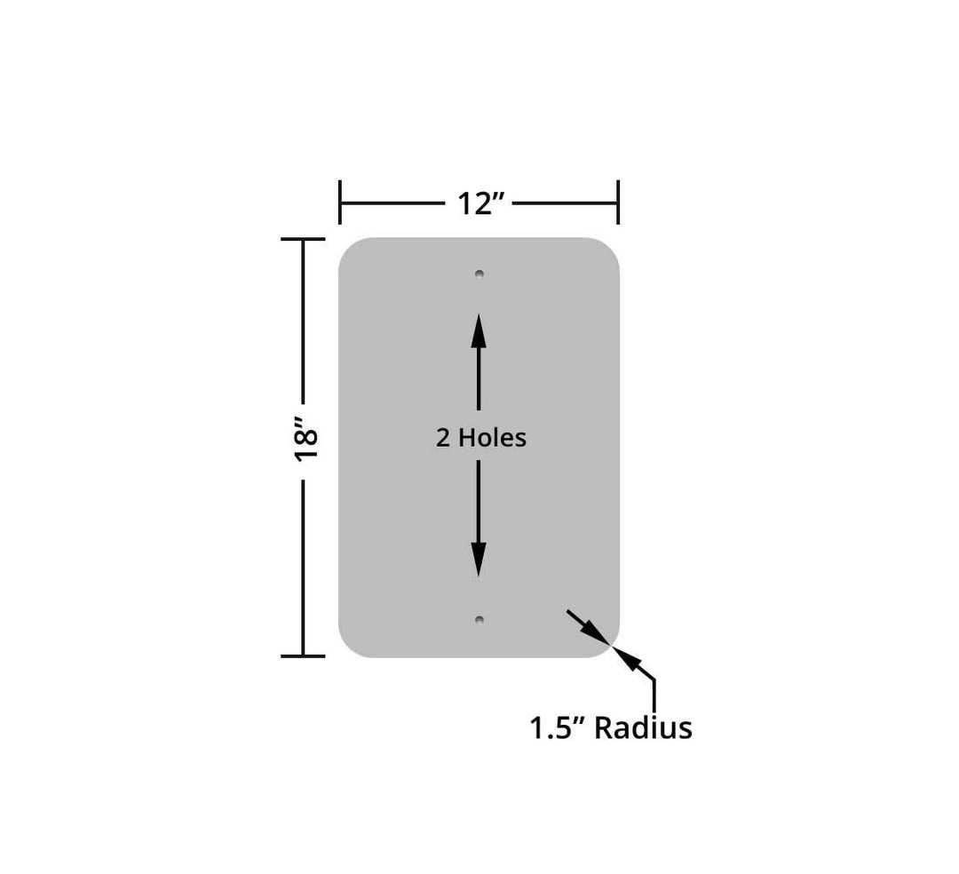 Helicopter Landing Area Aluminum Sign (HIP Reflective)