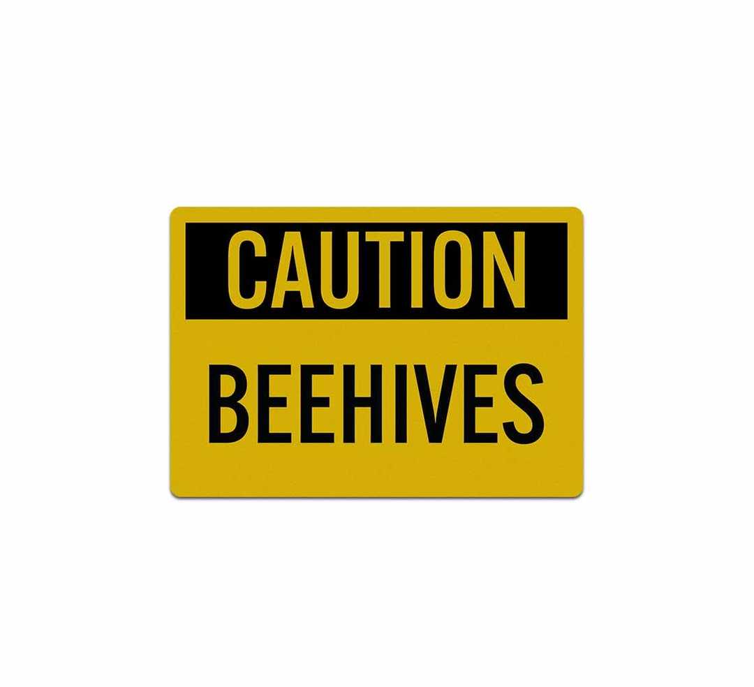 OSHA Caution Beehives Decal (Reflective)