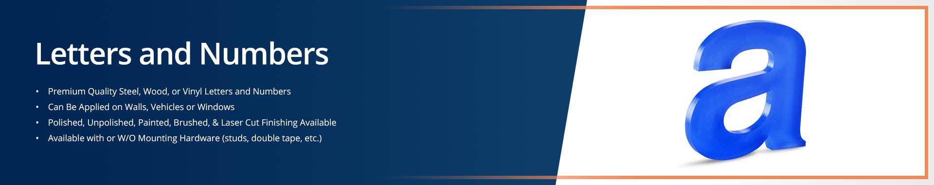 Category Letters-Numbers Banner