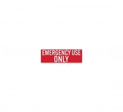 Emergency Use Only Decal (Non Reflective)