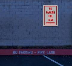 Reflective No Parking Fire Lane Signs