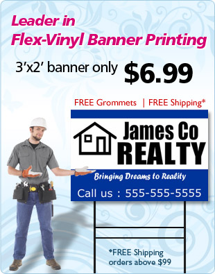 All types Of Banners @ just $0.99/SF