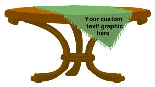 Custom Table Covers / Table Throw Products