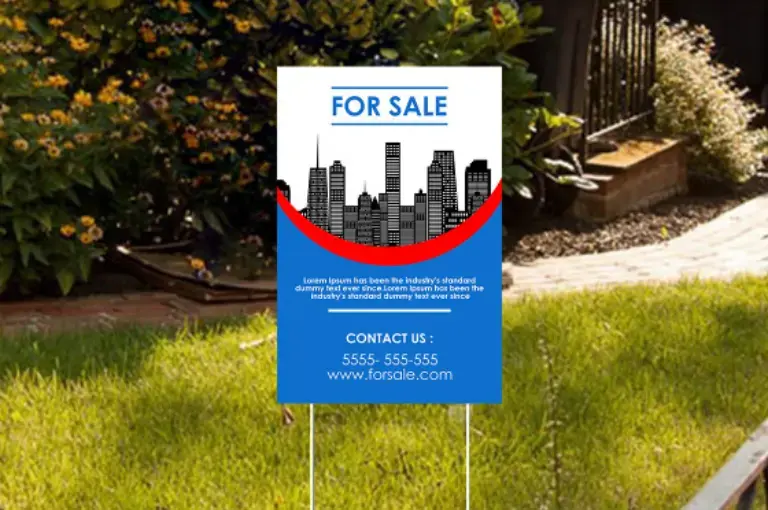 real estate yard sign