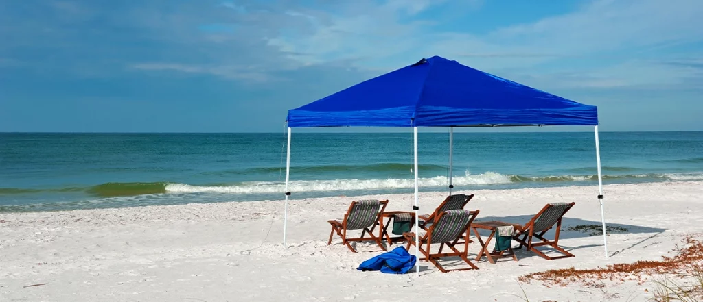 custom canopy beach tent