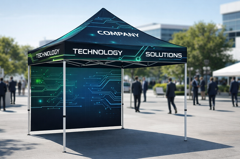 How Custom Canopy Tents Increase Open House Foot Traffic