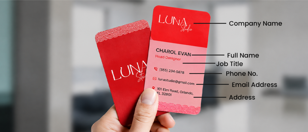 Front vs Back of the Business Card