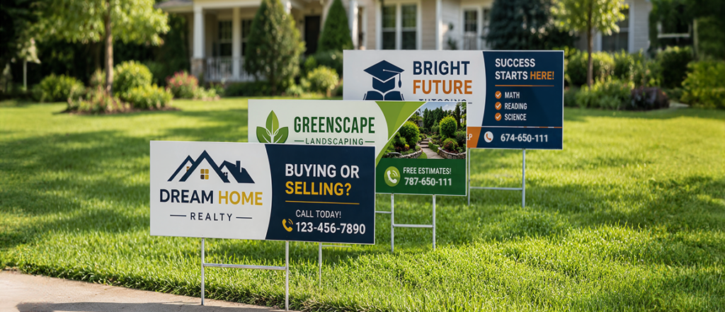 Why die-cut yard signs stand out more than standard yard signs