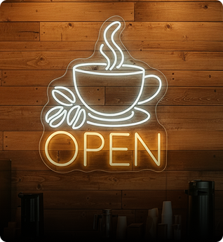 Open Neon Sign